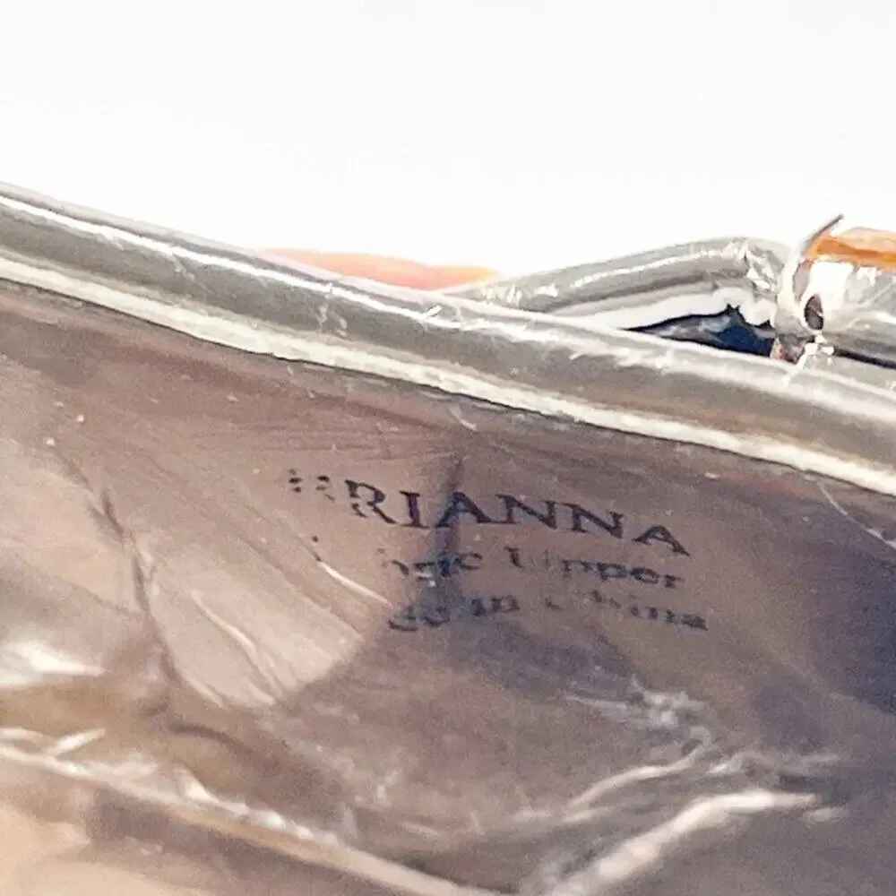 J Renee Brianna d'Orsay Silver Bronze Fabric Jeweled Stiletto Heels Shoes 7 - Picture 14 of 14